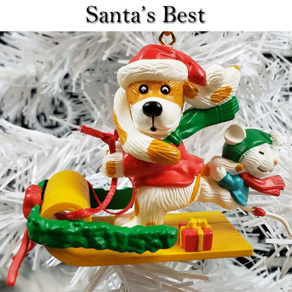 Santa's Best Doggone Fun Christmas Ornament